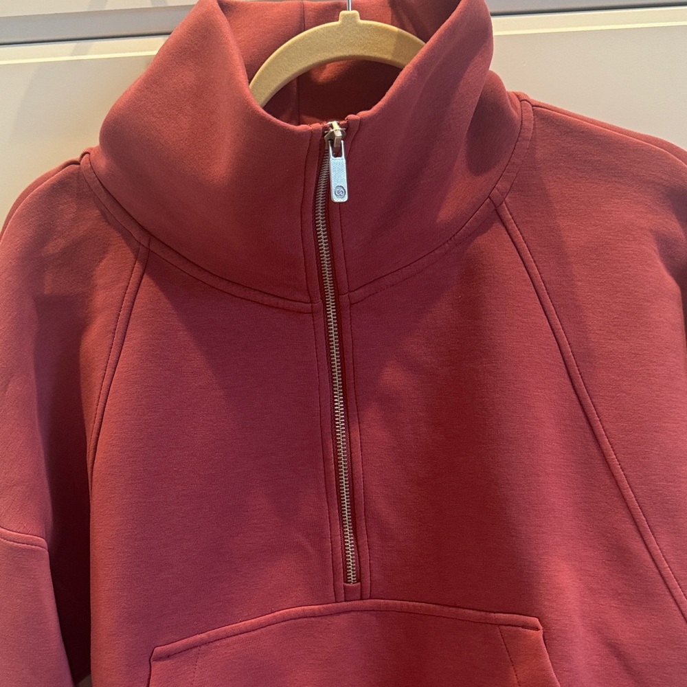 Calia Women's Rose Soft Scuba Half-Zip Mock Sweatshirt Size-Small - Picture 2 of 6